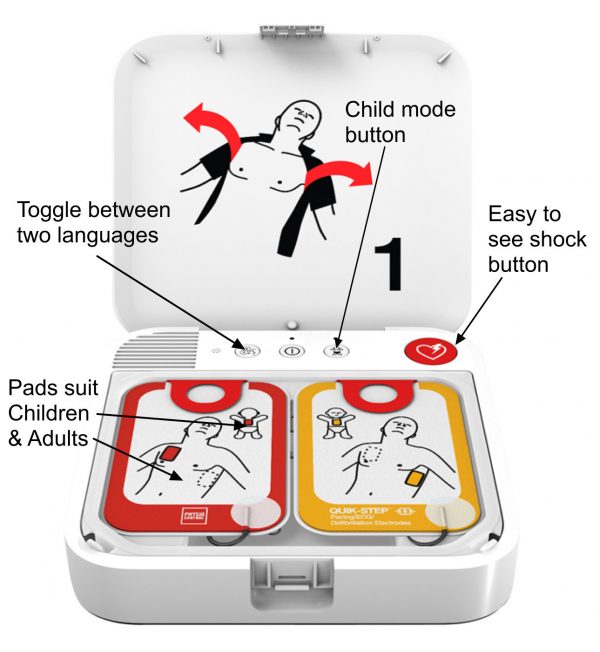 Lifepak CR2 semi-automatic AED